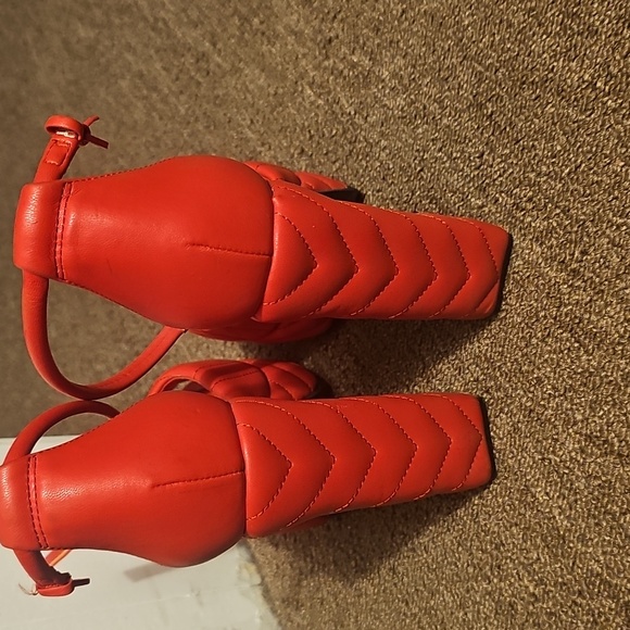 ALDO Women's Red High Heel Sandals - Picture 2 of 3